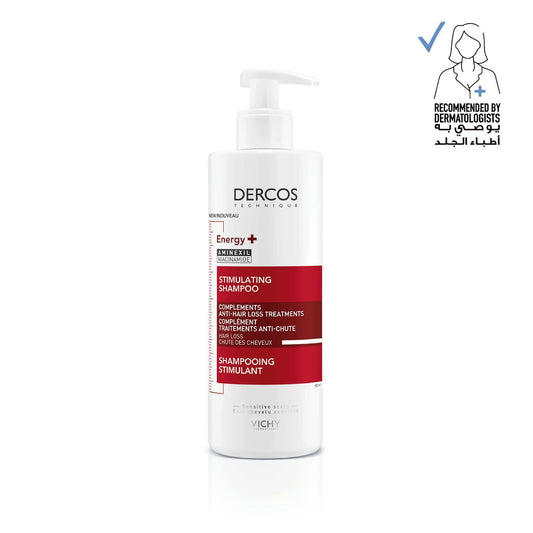 Vichy Dercos Energy+ Stimulating and Anti-Hair Loss Shampoo with Aminexil 400ml