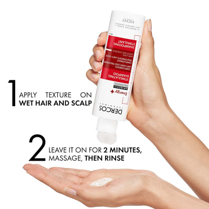 Vichy Dercos Energy+ Stimulating and Anti-Hair Loss Shampoo with Aminexil 400ml