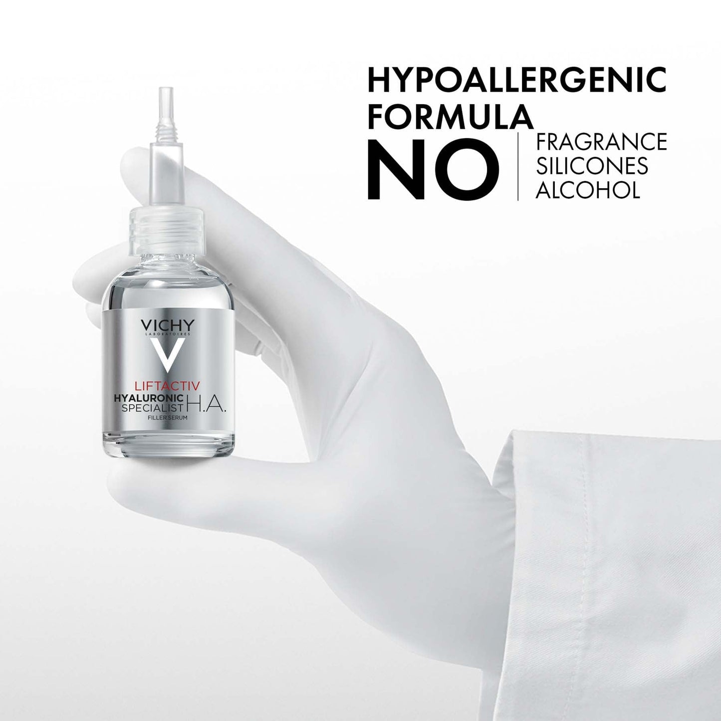 Vichy Liftactiv Supreme HA Filler Hyaluronic Acid Serum to Reduce Wrinkles, Plump & Smooth 30ml