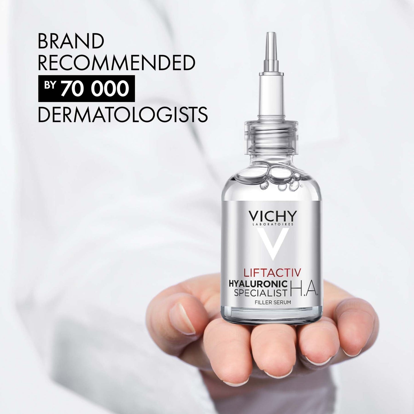 Vichy Liftactiv Supreme HA Filler Hyaluronic Acid Serum to Reduce Wrinkles, Plump & Smooth 30ml
