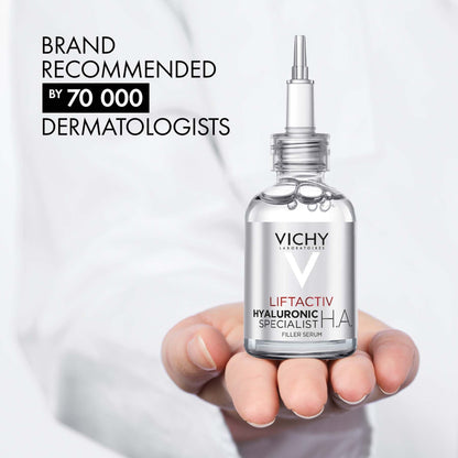 Vichy Liftactiv Supreme HA Filler Hyaluronic Acid Serum to Reduce Wrinkles, Plump & Smooth 30ml