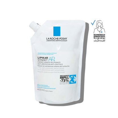 La Roche-Posay Lipikar Syndet AP+ Body Wash for Eczema-Prone Skin Refill 400ml