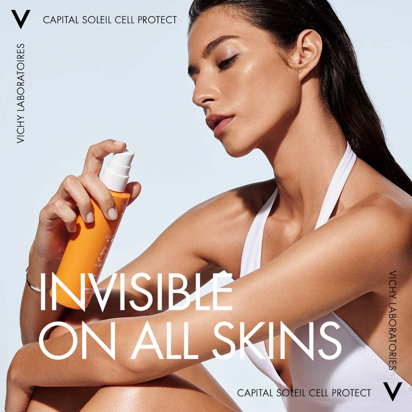 Vichy Capital Soleil Invisible Fluid Sunscreen Spray SPF50+ for Face and Body 200ml