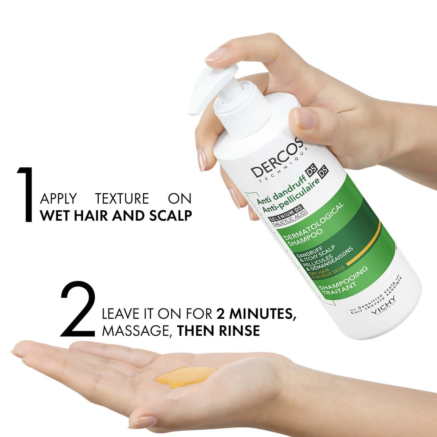 Vichy Dercos Anti-Dandruff Shampoo for Dry Hair 390ml