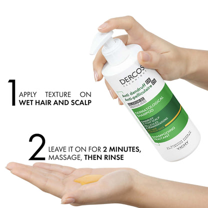 Vichy Dercos Anti-Dandruff Shampoo for Dry Hair 390ml