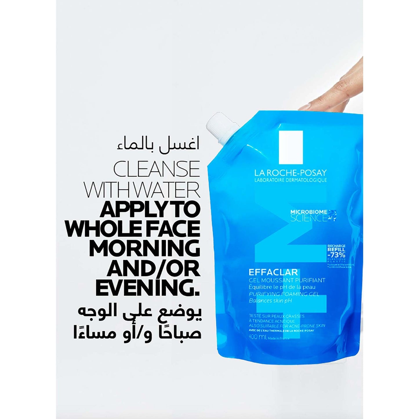 La Roche-Posay Effaclar Acne Purifying Foaming Gel Cleanser for Oily Skin Refill 400ml