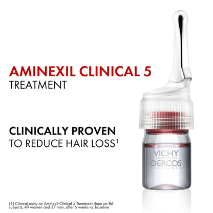 Vichy Dercos Aminexil Clinical 5 Anti-Hair Fall Treatment for Men x21 Doses 6ml