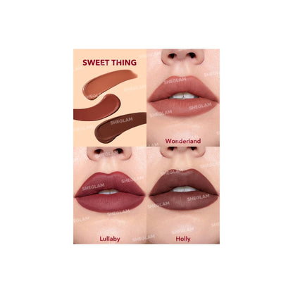 Sheglam Matte Allure Mini Liquid Lipstick Set (3 pc)