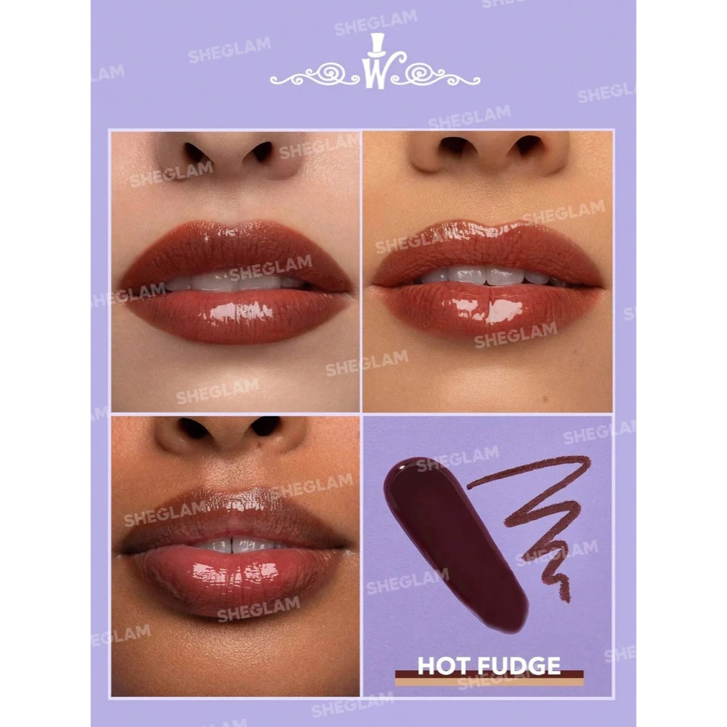 Sheglam Willy Wonka Cocoa Kiss Lip Duo