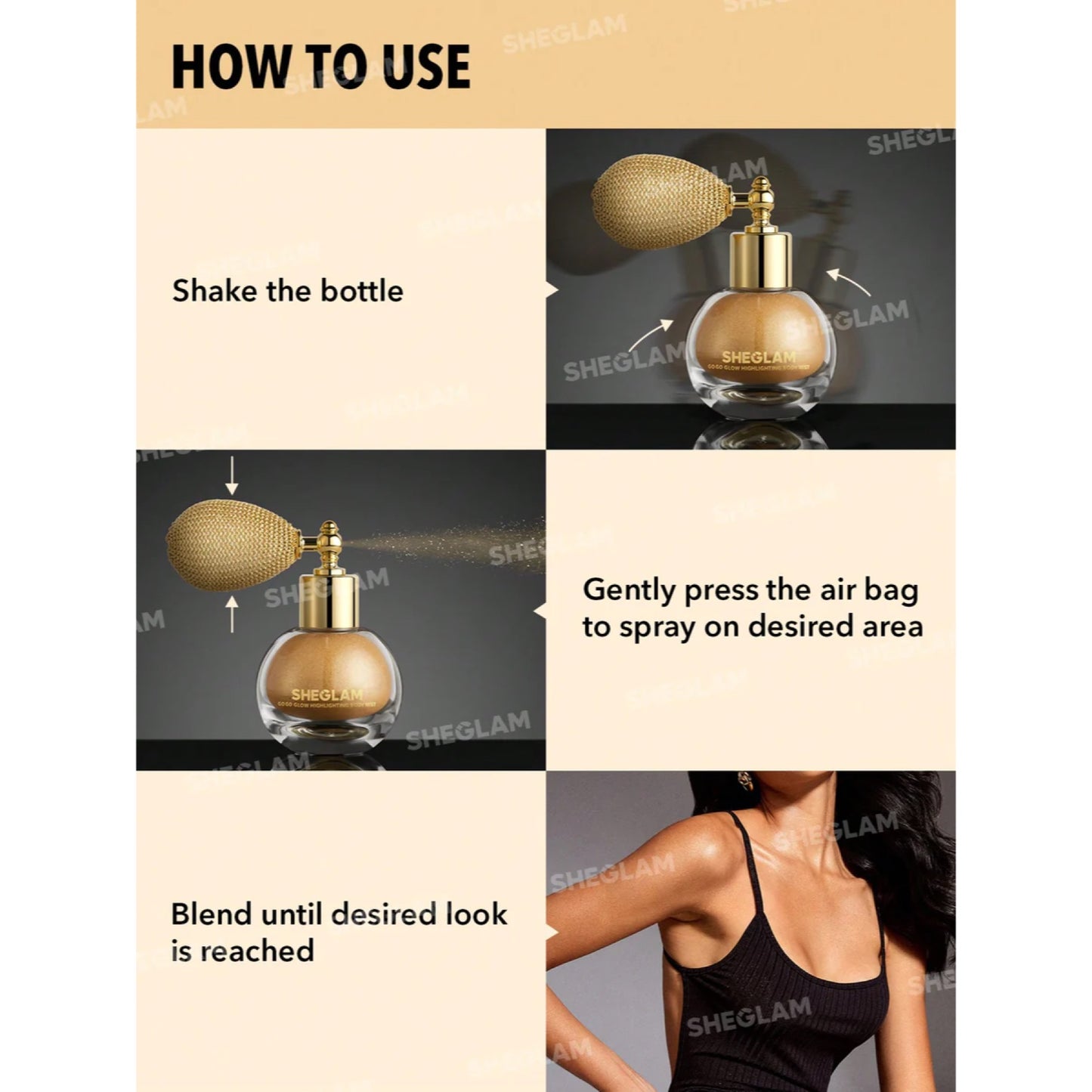 Sheglam Go Go Glow Highlighting Body Mist