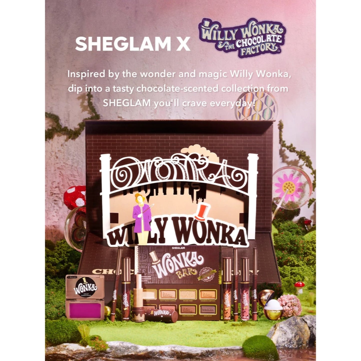 Sheglam Willy Wonka Cocoa Kiss Lip Duo