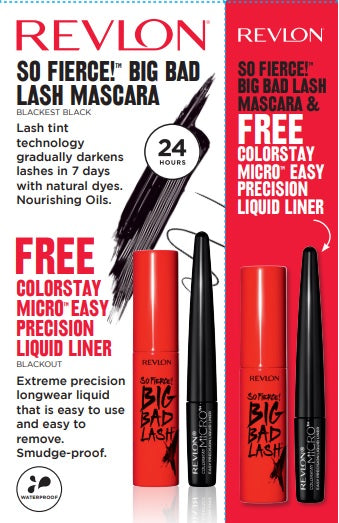 Revlon Combo So Fierce! Big Bad + ColorStay Micro Eye Liner Set