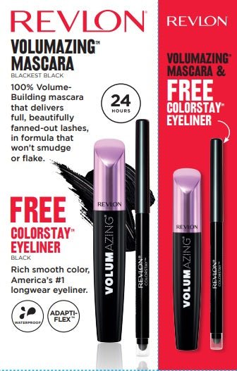 Revlon Combo Volumizng Mascara + ColorStay Eye Liner Set