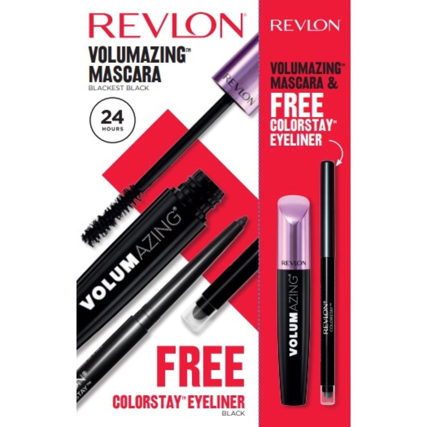 Revlon Combo Volumizng Mascara + ColorStay Eye Liner Set