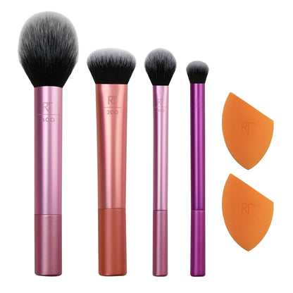 Real Techniques Everyday Essentials + Sponge Kit, 6 Piece Set