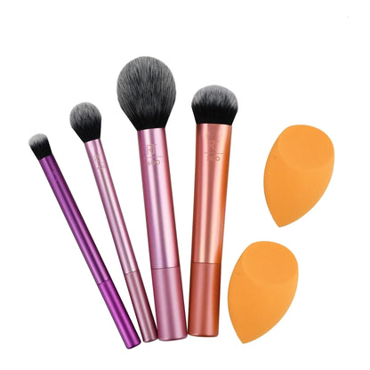 Real Techniques Everyday Essentials + Sponge Kit, 6 Piece Set