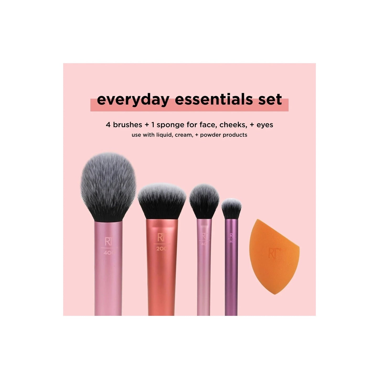 Real Techniques Everyday Essentials + Sponge Kit 6pc