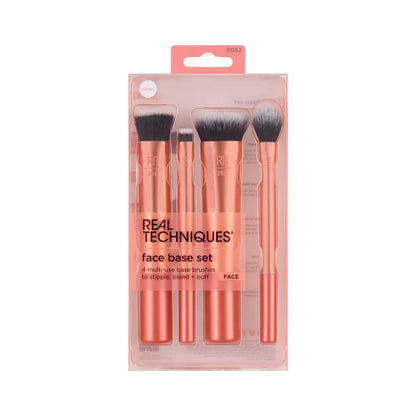 Real Techniques Face Base Makeup Brush Kit, 4 Piece Set