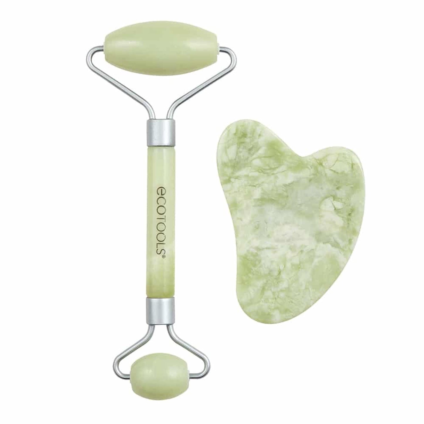 EcoTools Jade Facial Roller and Gua Sha Stone Set 2pc