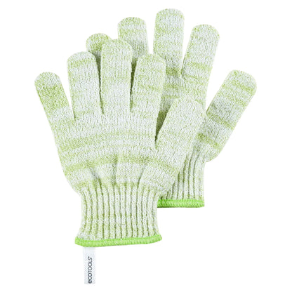 EcoTools Recycled Exfoliating Bath & Shower Gloves Green 1 Pair