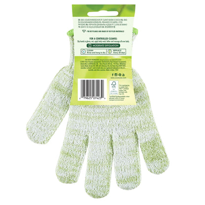 EcoTools Recycled Exfoliating Bath & Shower Gloves Green 1 Pair