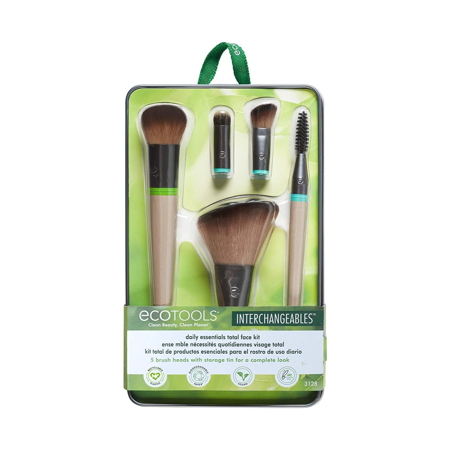EcoTools Interchangeables Daily Essentials Total Face Makeup Brush Kit