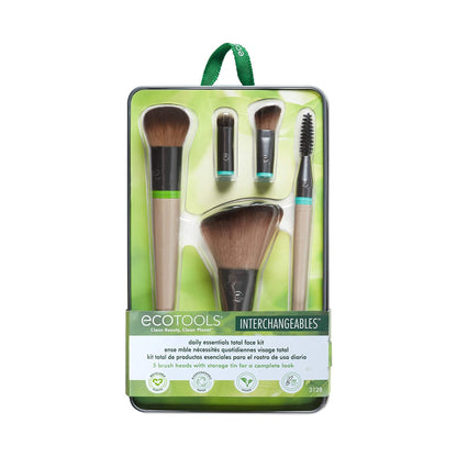 EcoTools Interchangeables Daily Essentials Total Face Makeup Brush Kit