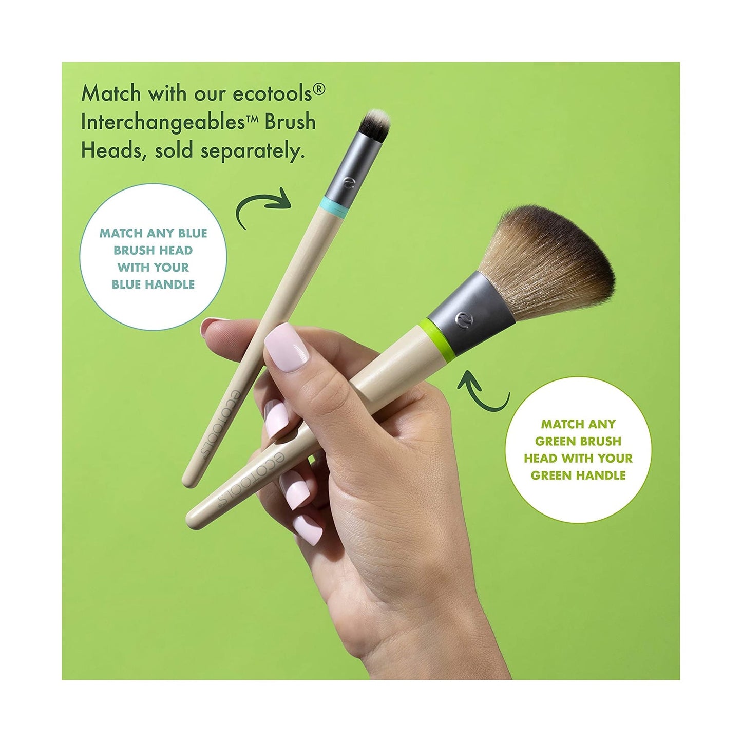 EcoTools Interchangeables Daily Essentials Total Face Makeup Brush Kit