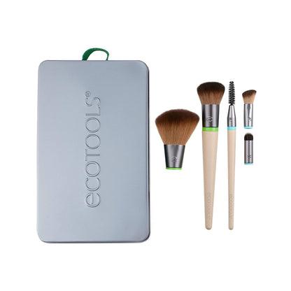EcoTools Interchangeables Daily Essentials Total Face Makeup Brush Kit