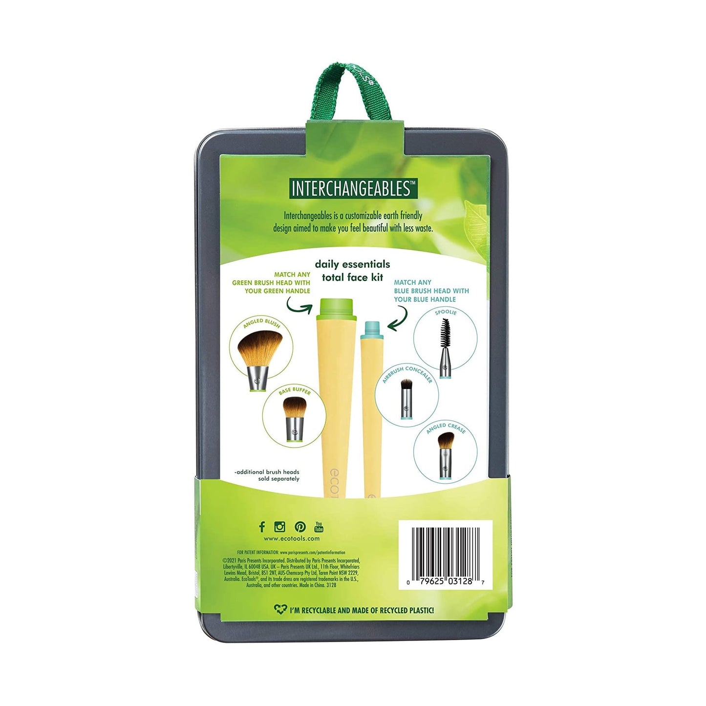 EcoTools Interchangeables Daily Essentials Total Face Makeup Brush Kit