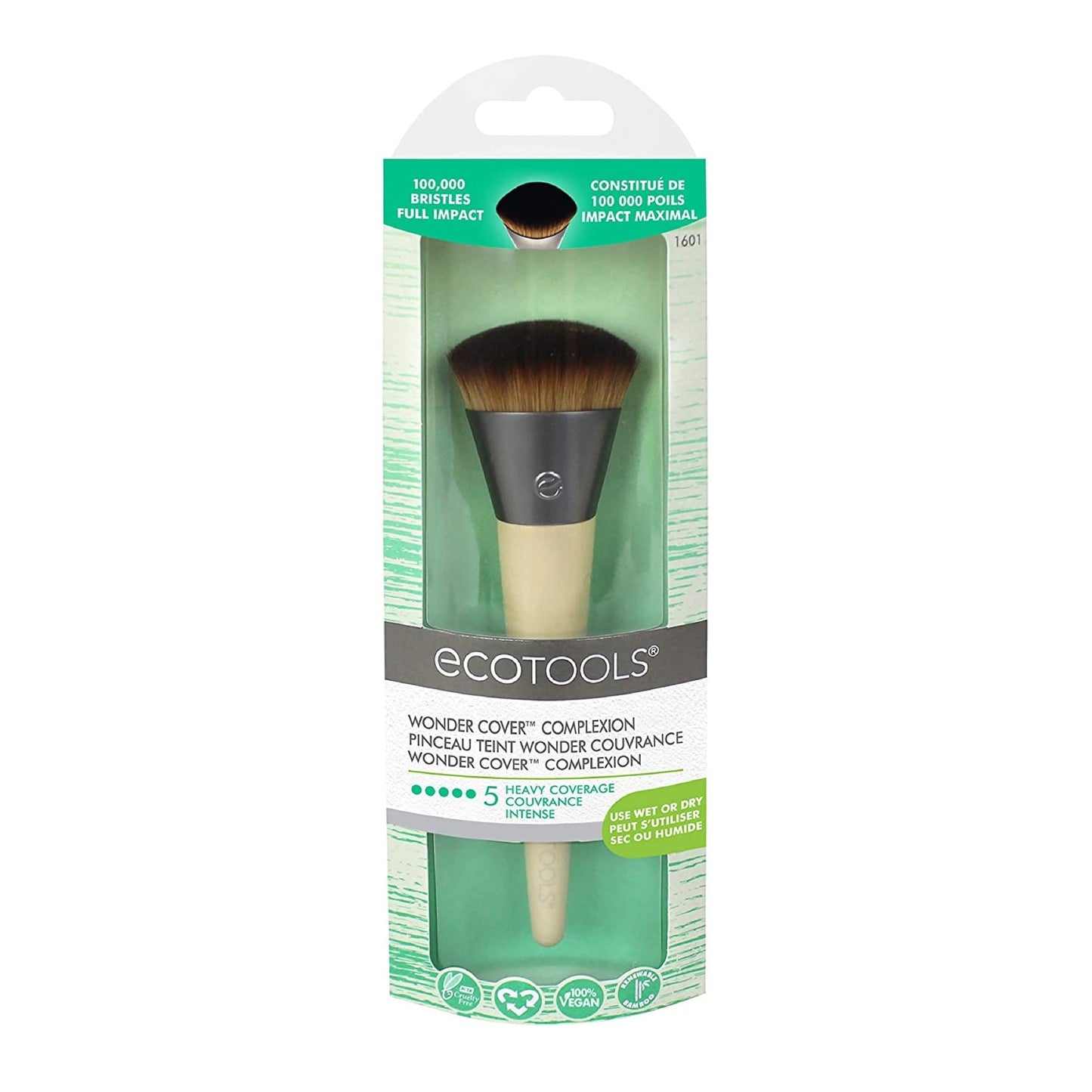 EcoTools Wonder Cover Complexion Foundation Makeup Brush 1pc