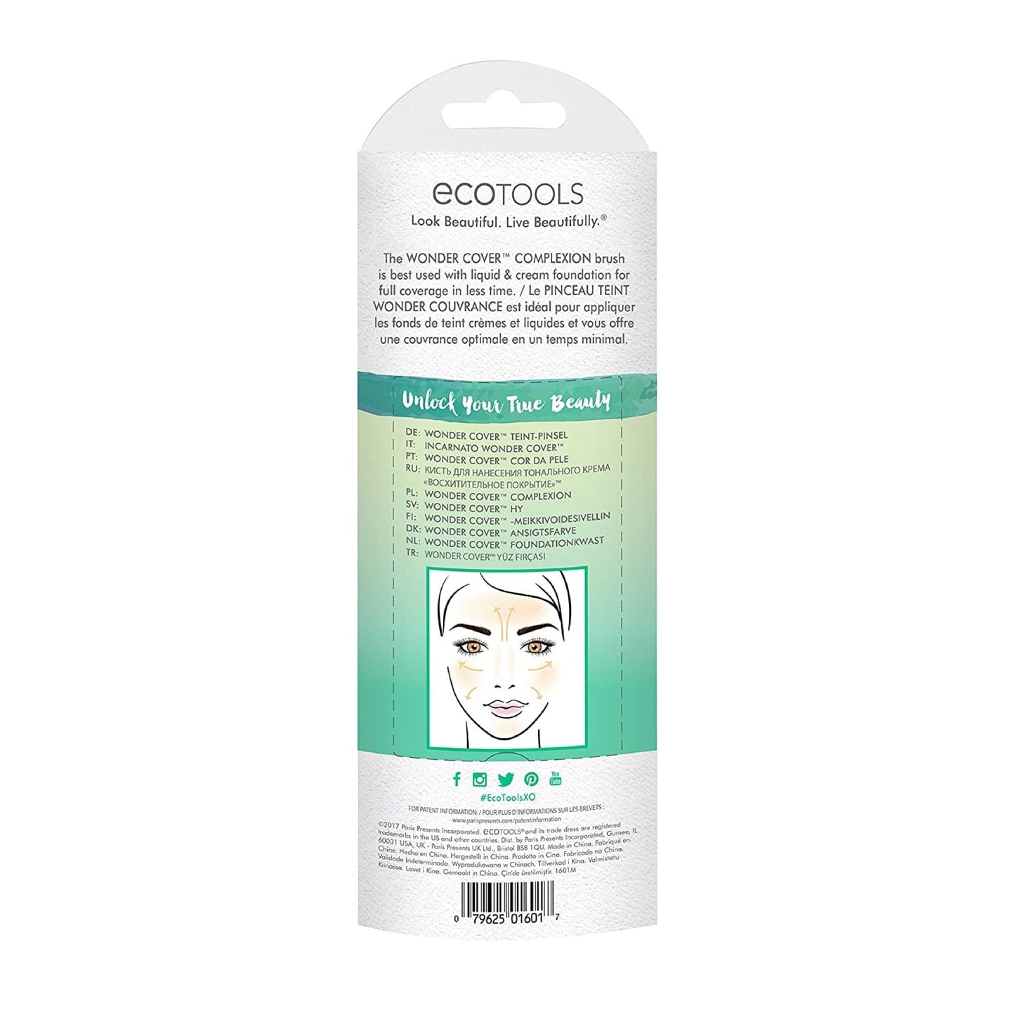 EcoTools Wonder Cover Complexion Foundation Makeup Brush 1pc