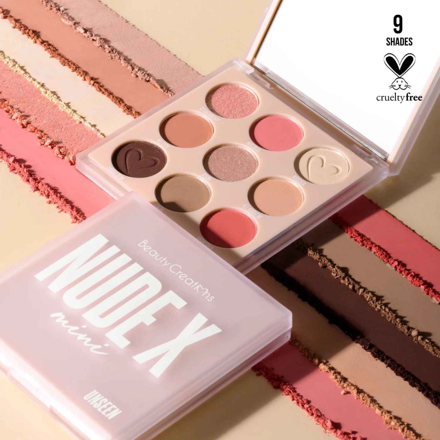 Beauty Creations Nude X 9-color Mini Eyeshadow Palette – Unseen