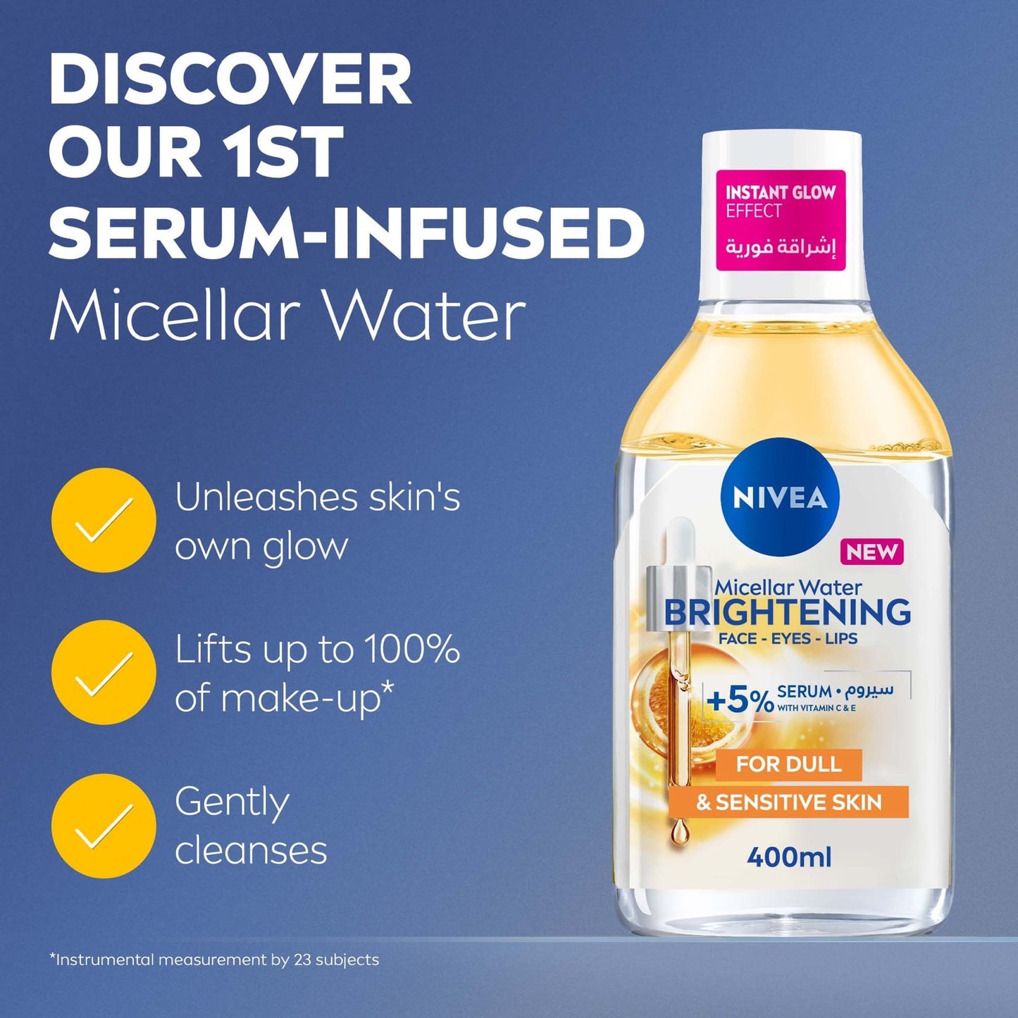 Nivea Brightening Micellar Water Cleanses and Brightens 400ml