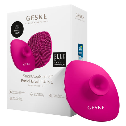 Geske Facial Brush 4-in-1 Soft Silicone Magenta