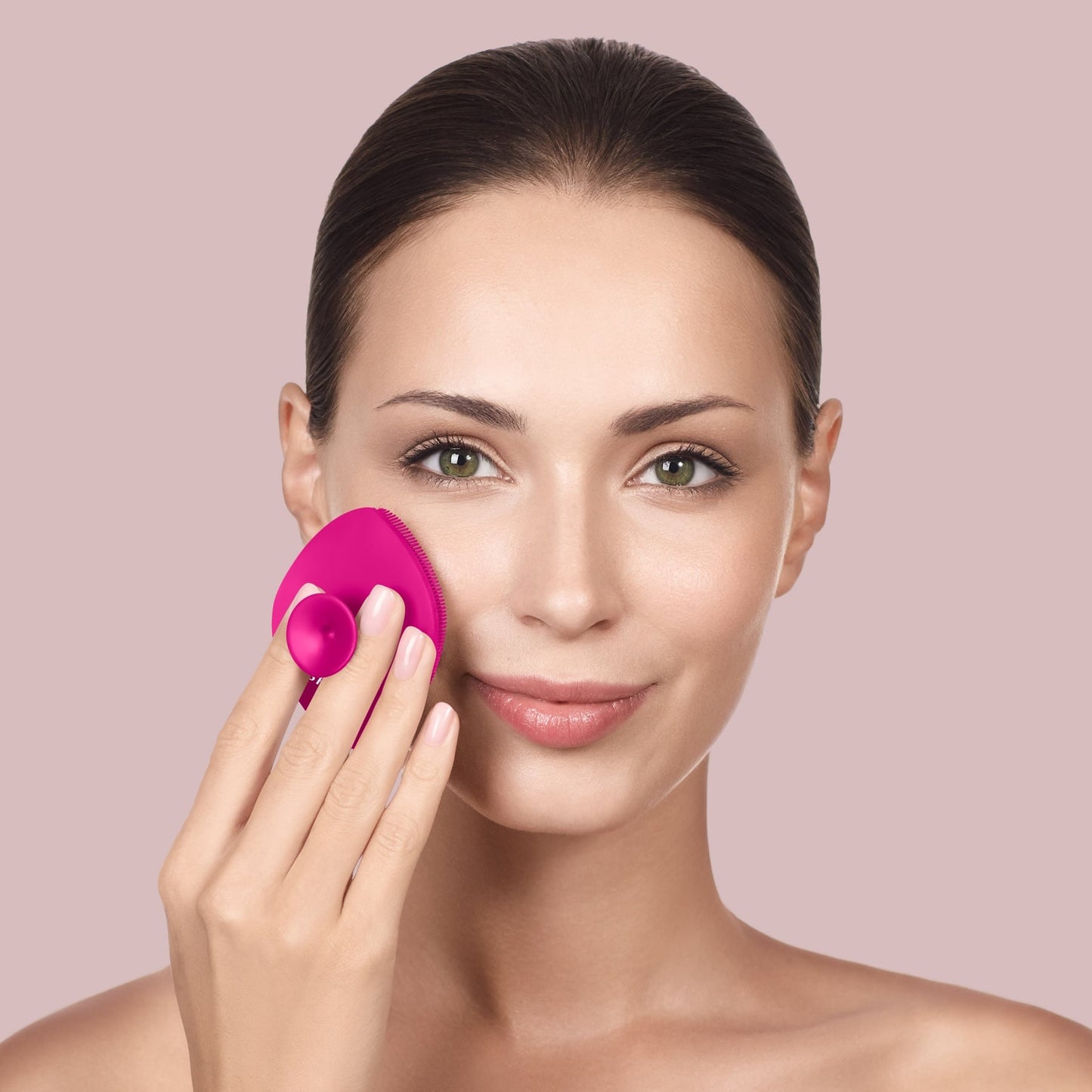 Geske Facial Brush 4-in-1 Soft Silicone Magenta