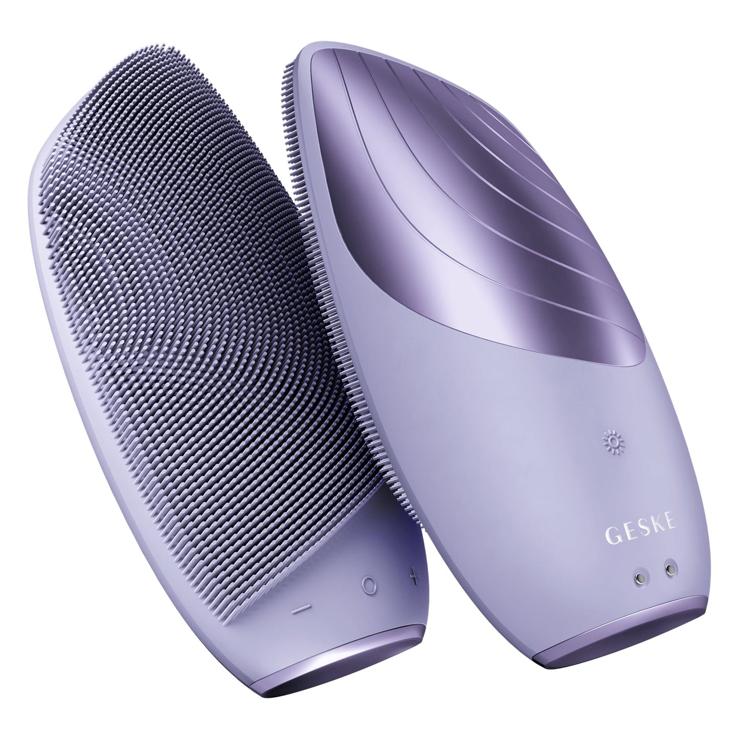 Geske Sonic Thermo Facial Brush 6-in-1 Heated Cleansing Brush Purple