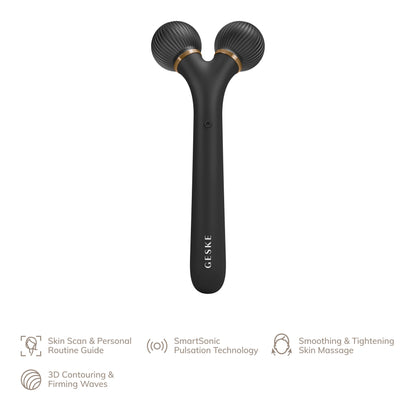 Geske Sonic Facial Roller 4-in-1 Facial Dermasmooth Stimulator Gray