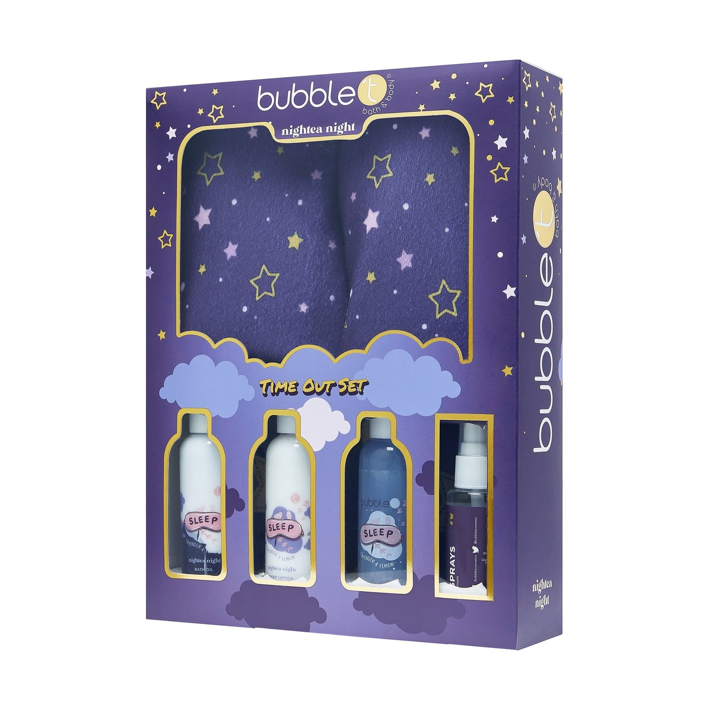 Bubble T Sleep Gift Set Slippers