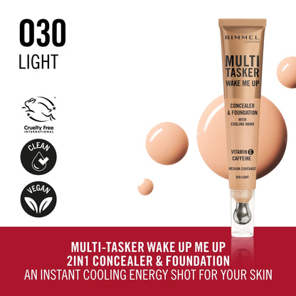 Rimmel Multi-tasker Wake Me Up Foundation & Concealer