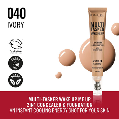 Rimmel Multi-tasker Wake Me Up Foundation & Concealer