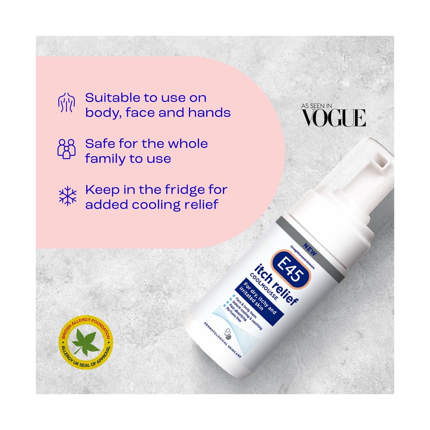 E45 Itch Relief Coolmousse 100ml