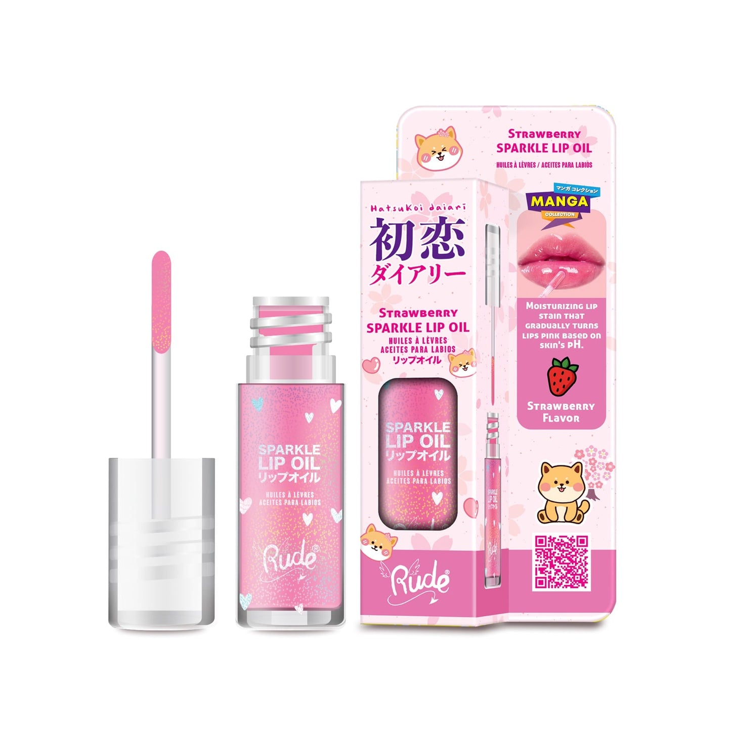 Rude Manga Collection Manga Sparkle Lip Oil