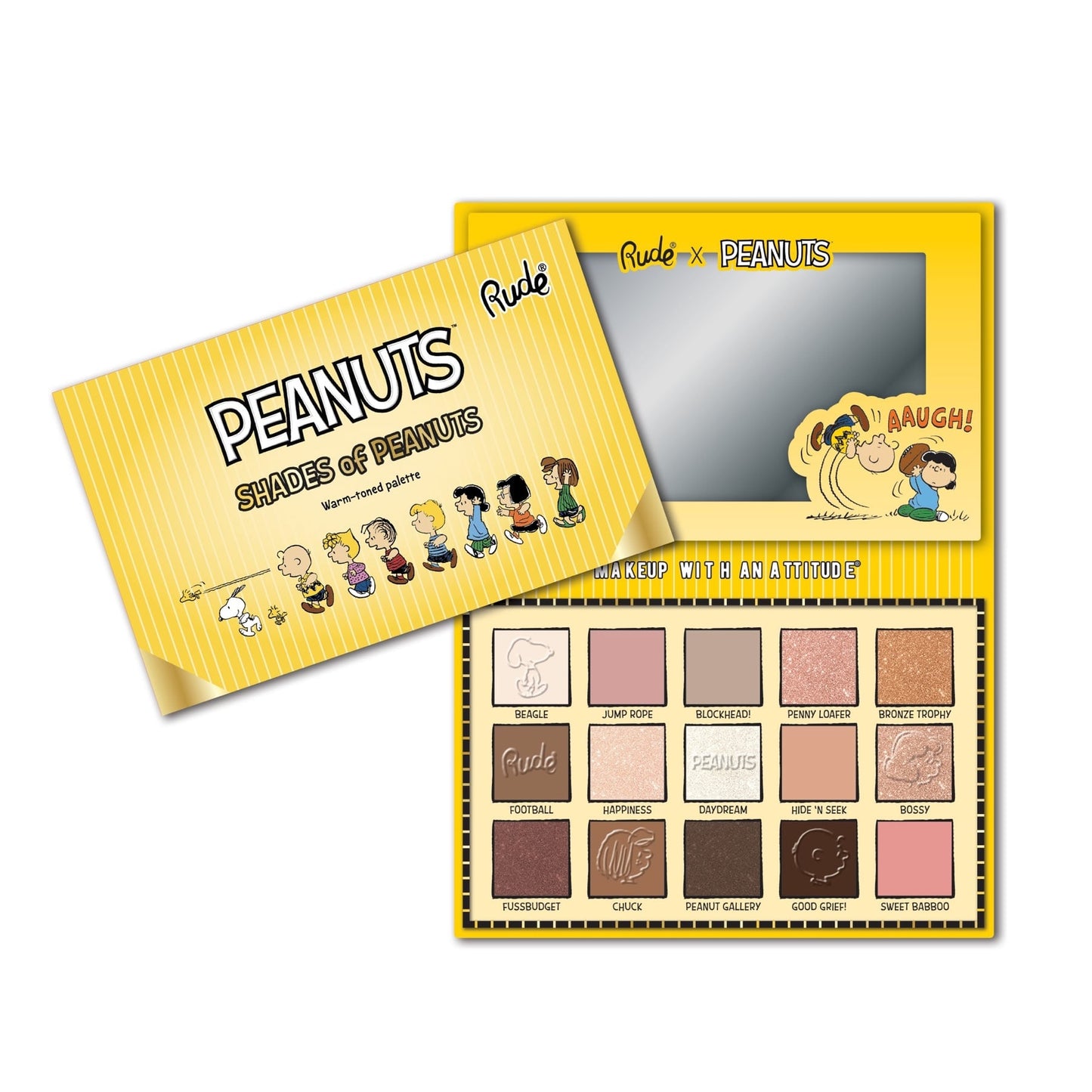 Rude Peanuts Shades of Peanuts Eyeshadow Palette Warmtoned