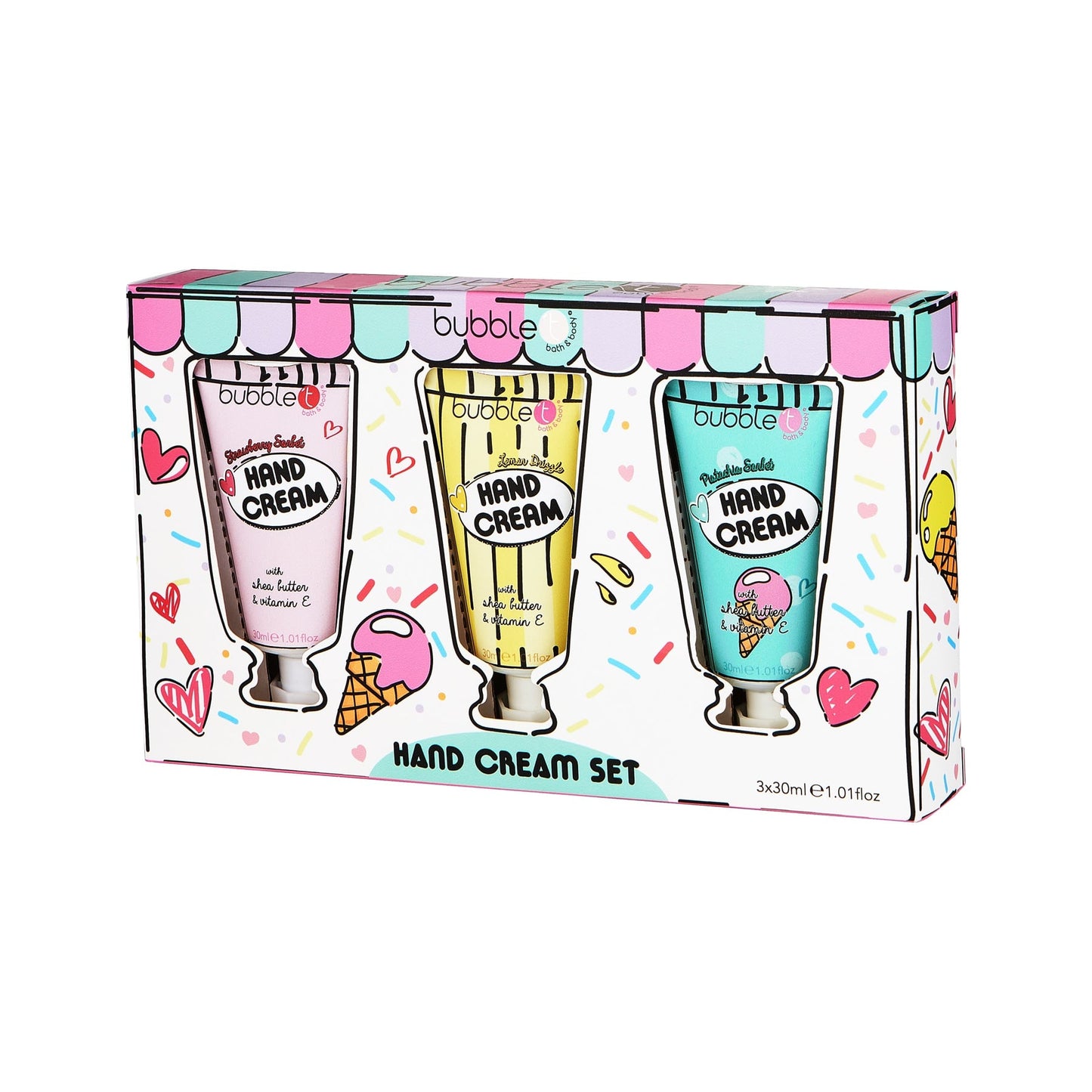 Bubble T Cartoon Hand Cream Set