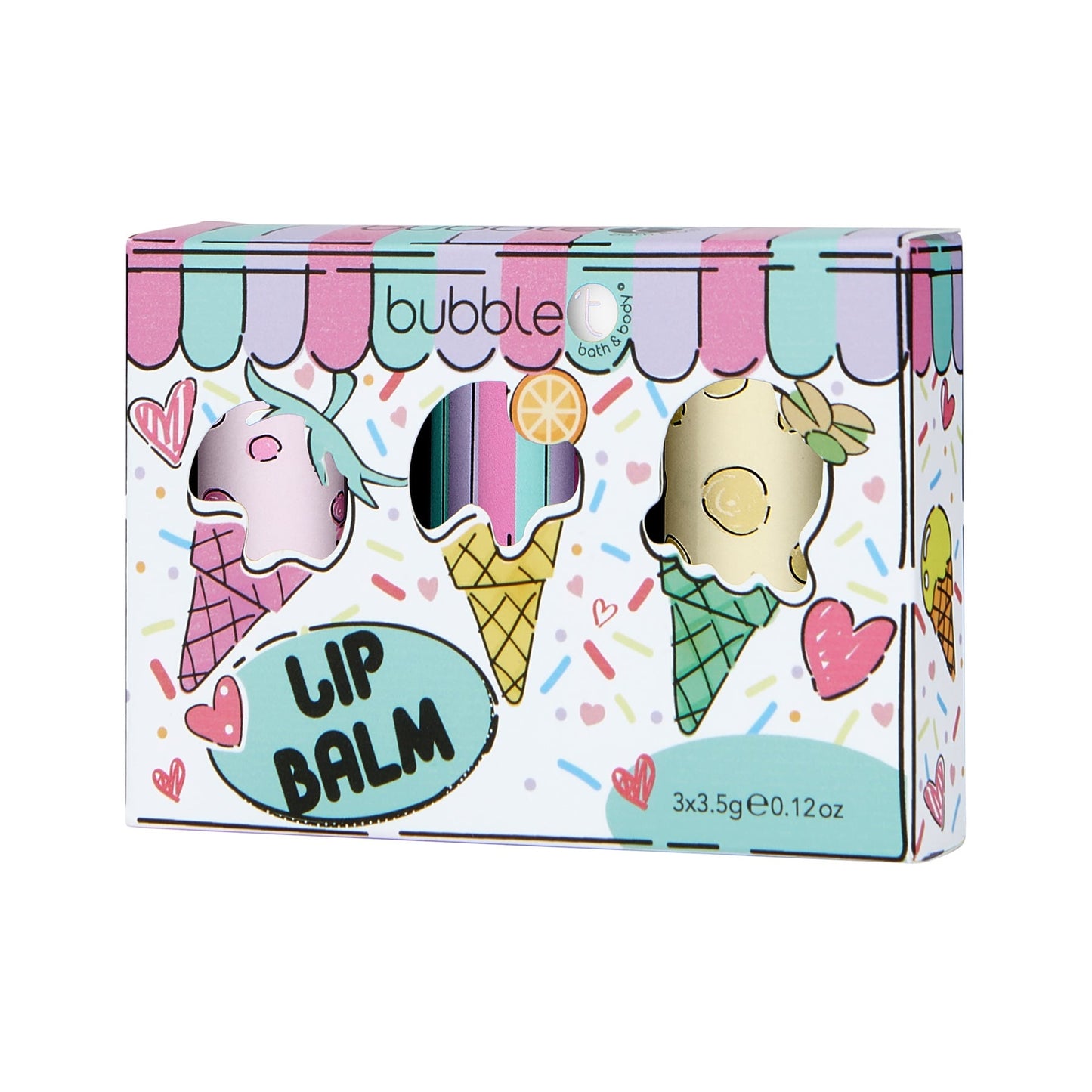 Bubble T Cartoon Lip Balm set