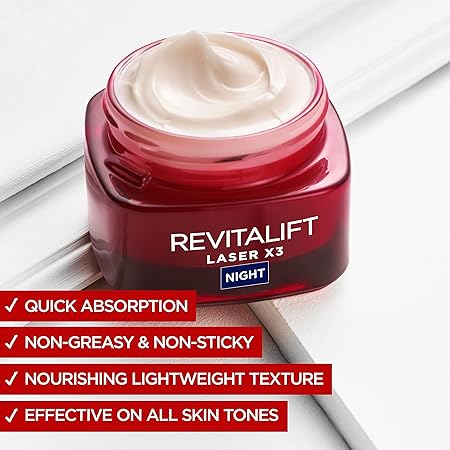 L'Oreal Paris Dermo Expert Revitalift Laser Night Face Cream 50ml