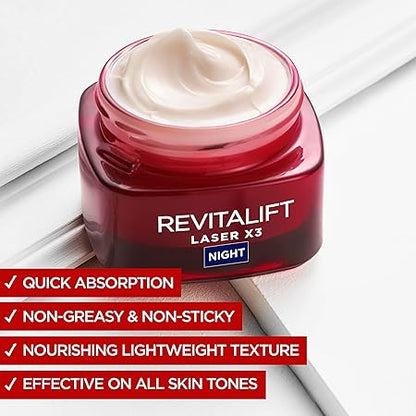 L'Oreal Paris Dermo Expert Revitalift Laser Night Face Cream 50ml