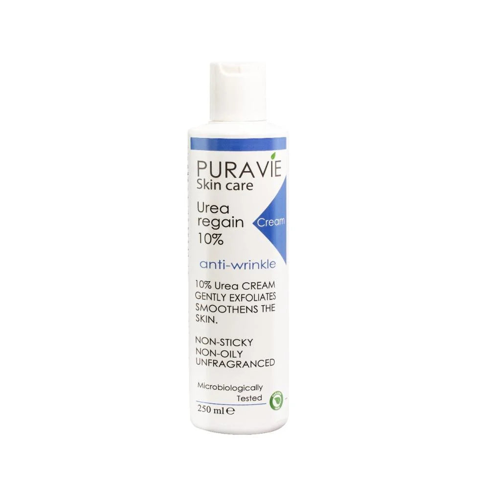 Puravie Urea Cream 10% for Dry and Very Dry Skin 250 Ml New
