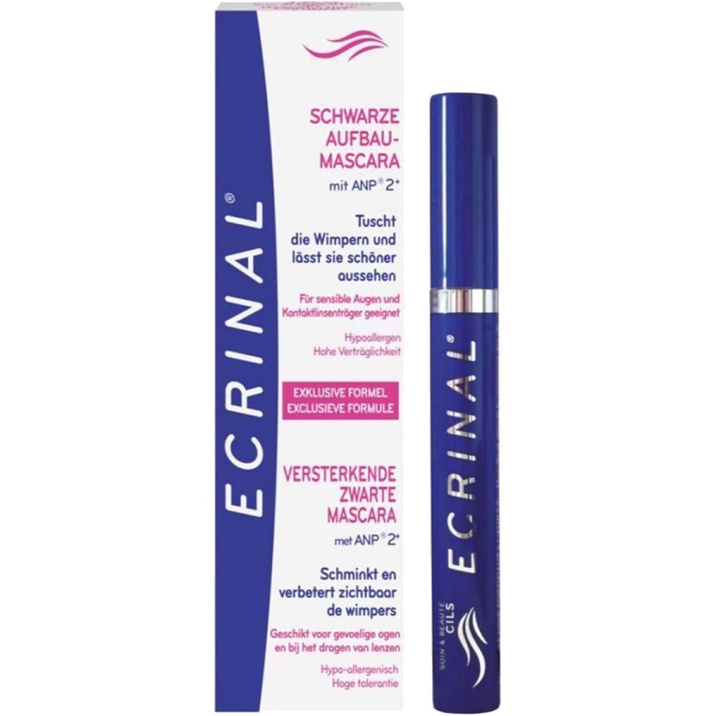Ecrinal Fortifying Black Mascara With Anp 2+ 7 Ml